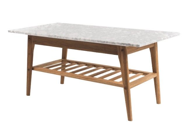 SML VESTA RECT COFFEE TABLE MARBLE