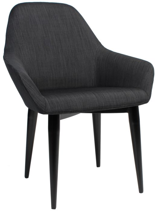 Bronte Black Metal Leg Tub Chair