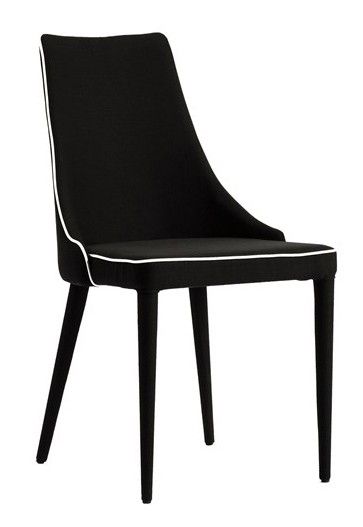 Chanel chair - Black, Front Diagonal