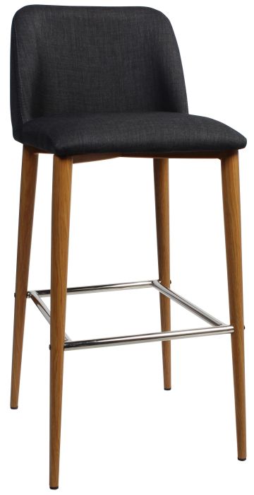 Clovelly Light Oak Metal Barstool