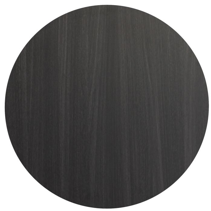 Round Compact Laminate Charcoal Table Top