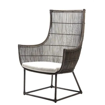 Rattan Elmo Outdoor Lounge Chair Restaurant Furniture Cafe Chairs Dining Chairs