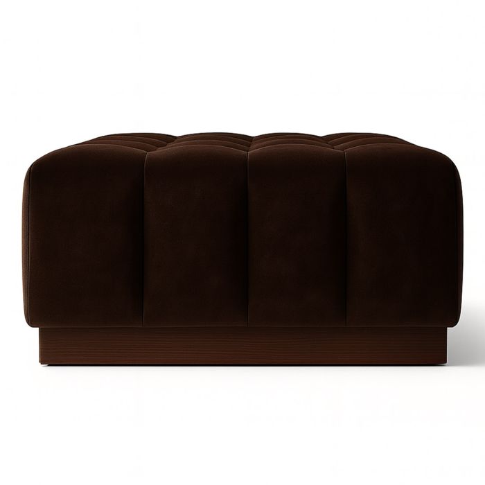 Eadie Velvet Ottoman