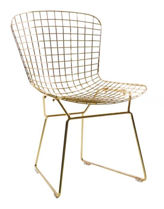 ELLA GOLD METAL DINING CHAIR