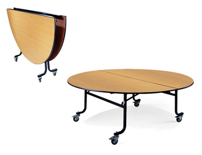 Round Mobile Folding Table