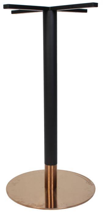 Tivoli Black and Copper Collar Dry Bar Table Base
