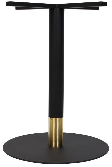 Tivoli Black and Brass Collar Table Base