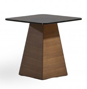PYRAMID SIDE TABLE WITH TEAGLASS TOP