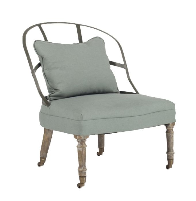 Madalena Chair Azure with Iron back