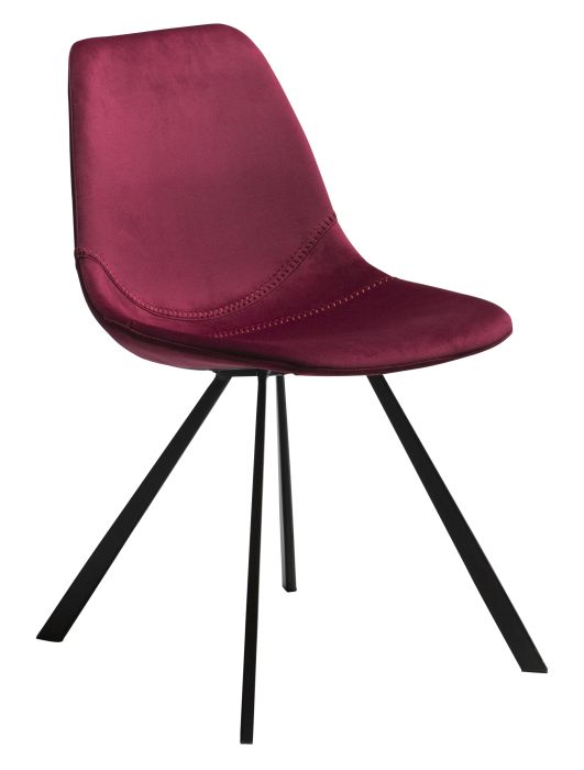 Pitch velvet chair