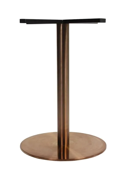 Rome Copper Disc Table Base Cafe Tables Commercial Tables Cafe