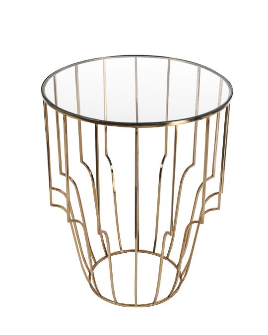 NARA BRASS SIDE TABLE 