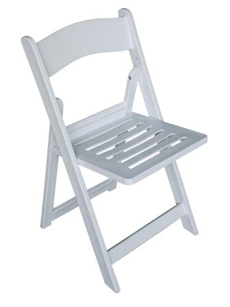 Resin Folding Chair (Slatted Seat)