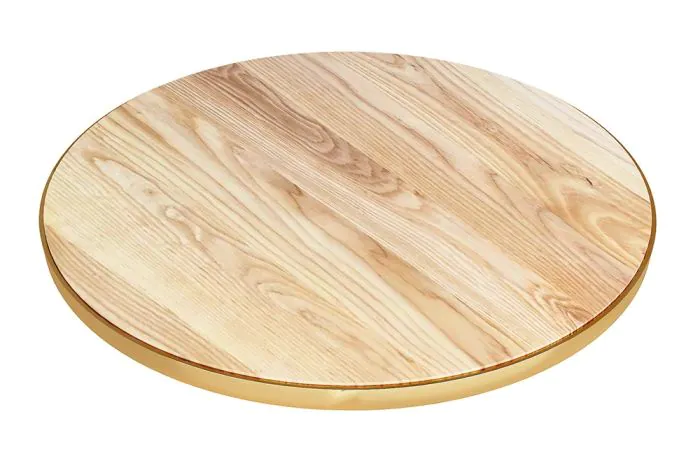 Round timber cheap table top