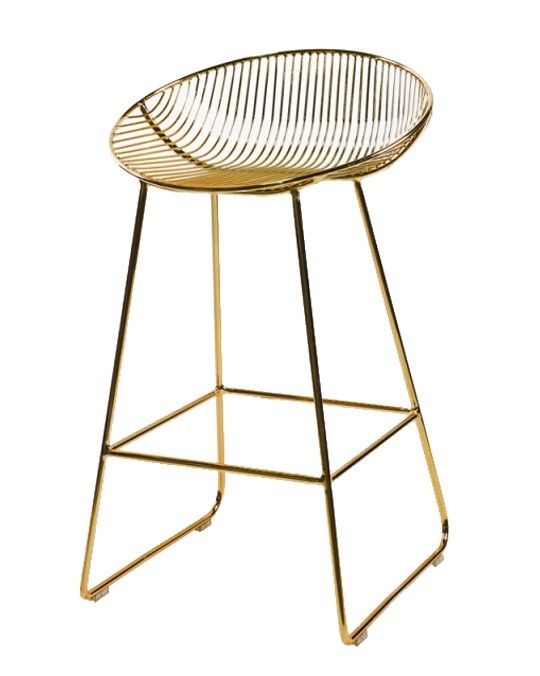 ZANTA GOLD METAL COUNTER STOOL