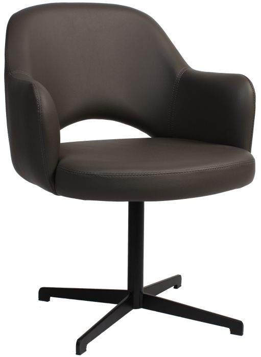 Albery Vinyl Black Blade Chair