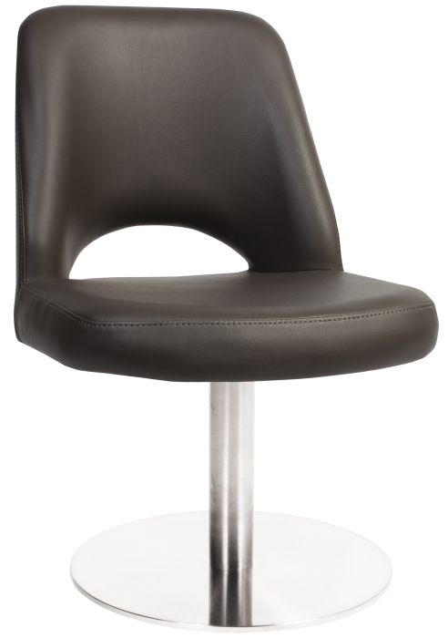 Albery Vinyl Stainless Steel Disc Chair