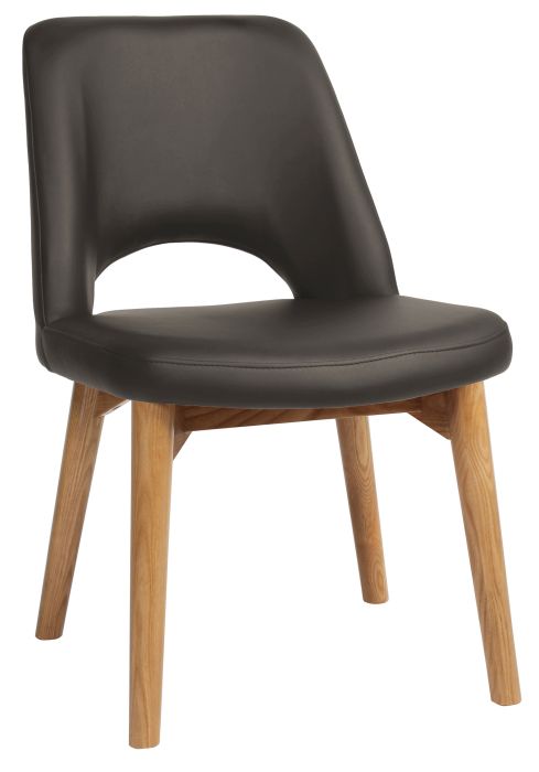 Albery Vinyl Light Oak Timber Chair