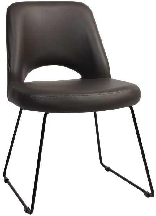 Albery Vinyl Sled Chair