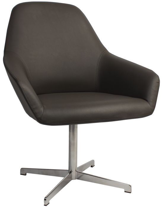 Bronte Vinyl Stainless Steel Blade Tub Chair