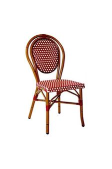 Celia Paris Chair Red and Cream