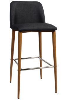 Clovelly Light Oak Metal Barstool