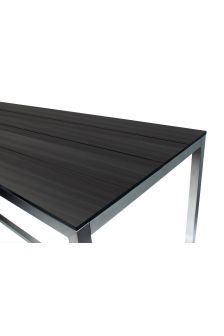 Slatted 1800MM x 700MM Charcoal Compact Laminate Table Top