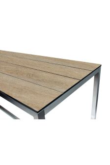 Slatted 1800MM x 700MM Oak Compact Laminate Table Top