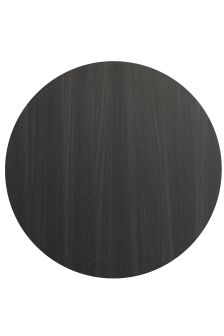 Round Compact Laminate Charcoal Table Top