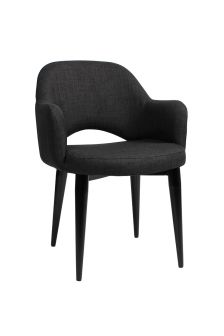 Albery Black Metal Leg Chair