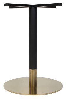 Tivoli Black and Brass Disc Table Base