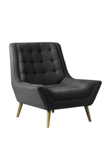 Textured Grey Moe Club Chair