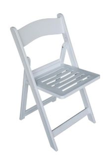 Resin Folding Chair (Slatted Seat)
