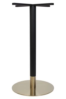 Tivoli Black and Brass Disc Dry Bar Table Base