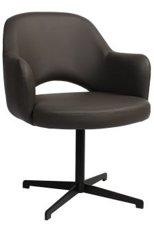 Albery Vinyl Black Blade Chair