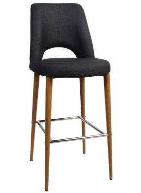 Albery Light Oak Metal Barstool