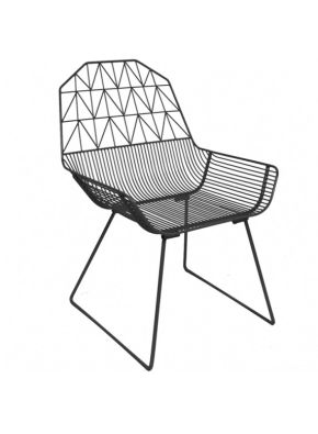 Arrow Wire Dining Arm Chairs