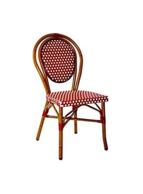 Celia Paris Chair Red and Cream