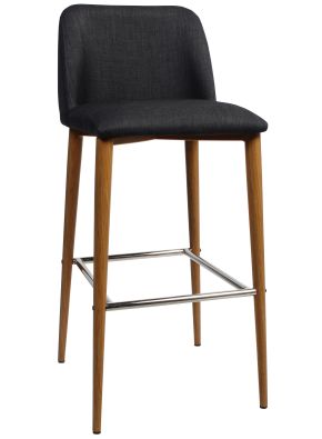 Clovelly Light Oak Metal Barstool