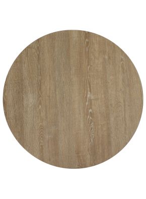 Round 500MM Oak Compact Laminate Table Top