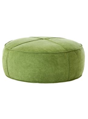 MONA VELVET ROUND OTTOMAN