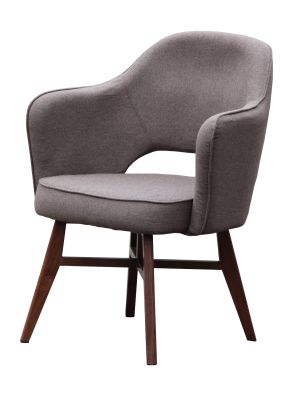 Kim B Tub Chair, Grey - Diagonal