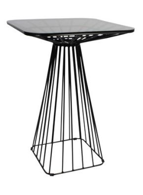 Frame cage black dry bar table