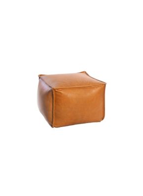 Gaspard Leather Ottoman 