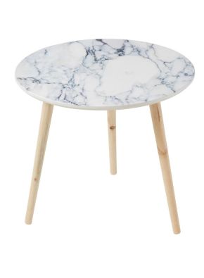Marlo Marble Print Side Table