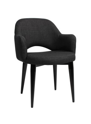 Albery Black Metal Leg Chair