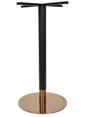 Tivoli Black and Copper Collar Dry Bar Table Base