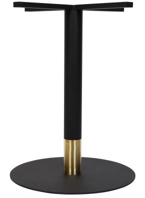 Tivoli Black and Brass Collar Table Base