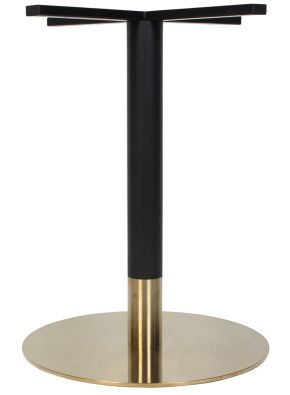 Tivoli Black and Brass Disc Table Base