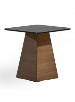 PYRAMID SIDE TABLE WITH TEAGLASS TOP